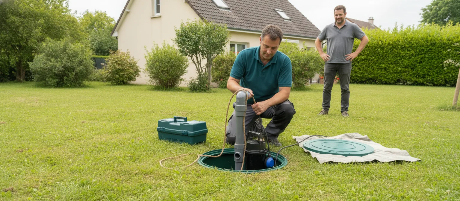 Dépannage pompe de relevage Taulé – méthode / geste technique